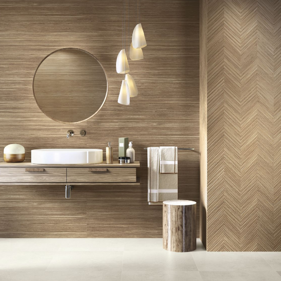 Baldocer Larchwood - Larchwood ipe, 3D decor wandtegel 40x120. Verkrijgbaar in diverse kleuren aanbieding