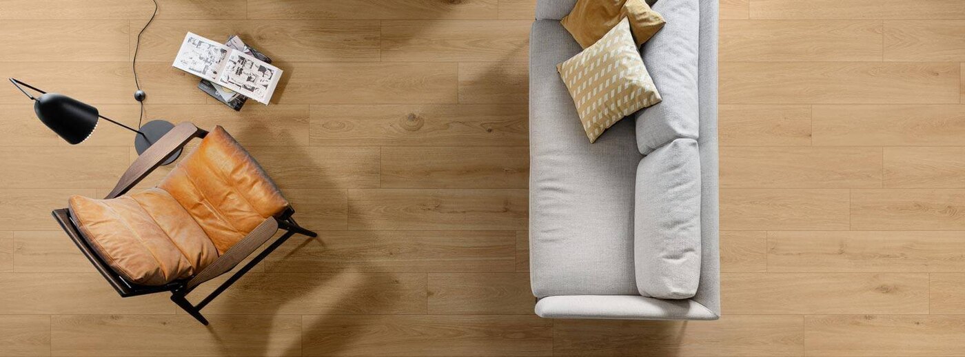 Houtlook vloertegels voor de woonkamer